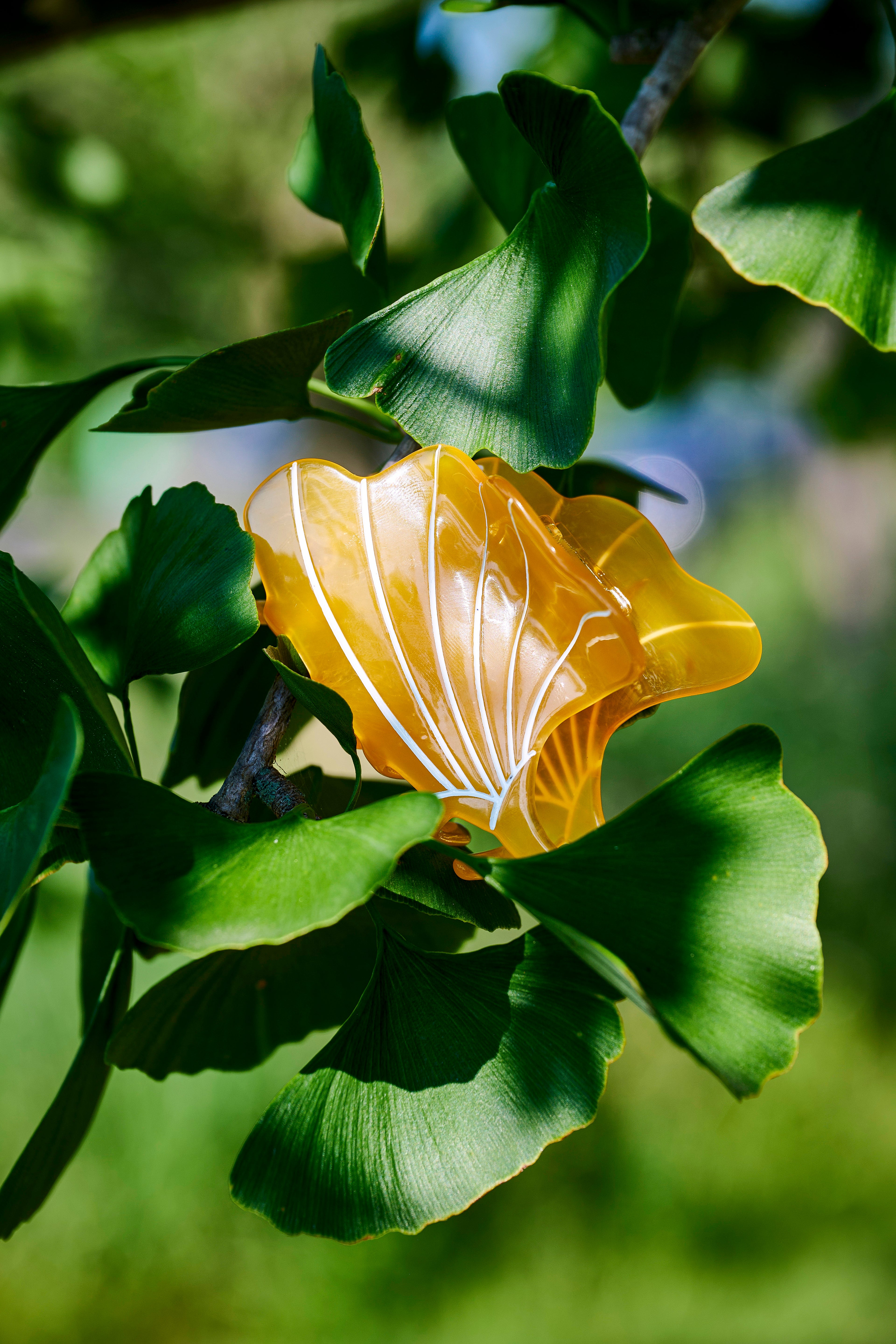 Coopmonsters Hair Clip: Collab Yellow GInkgo - always a.line