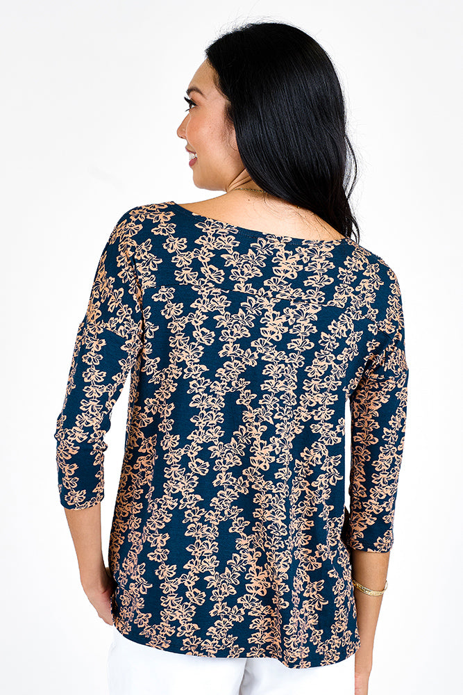 3/4 Sleeve Trapeze Top - always a.line