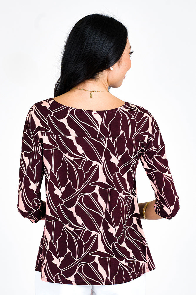 3/4 Sleeve Trapeze Top - always a.line