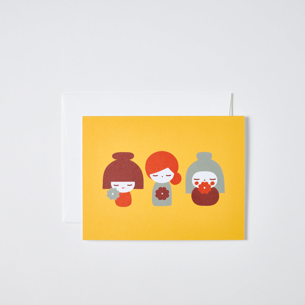 Good Egg Kokeshi Greeting Card - always a.line