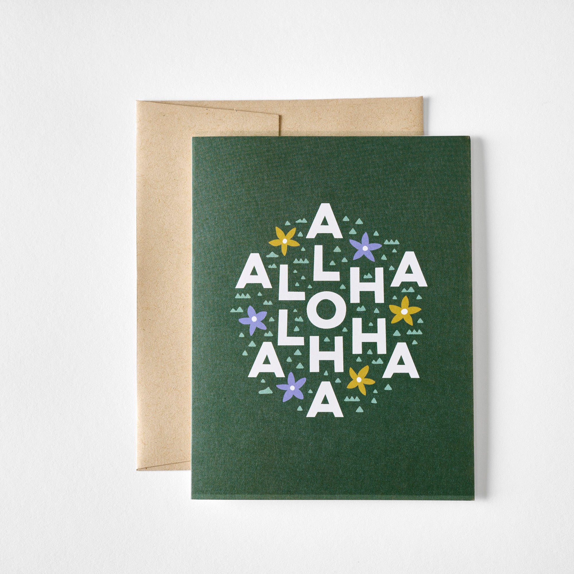 Good Egg GREEN Always Aloha Greeting Card - always a.line