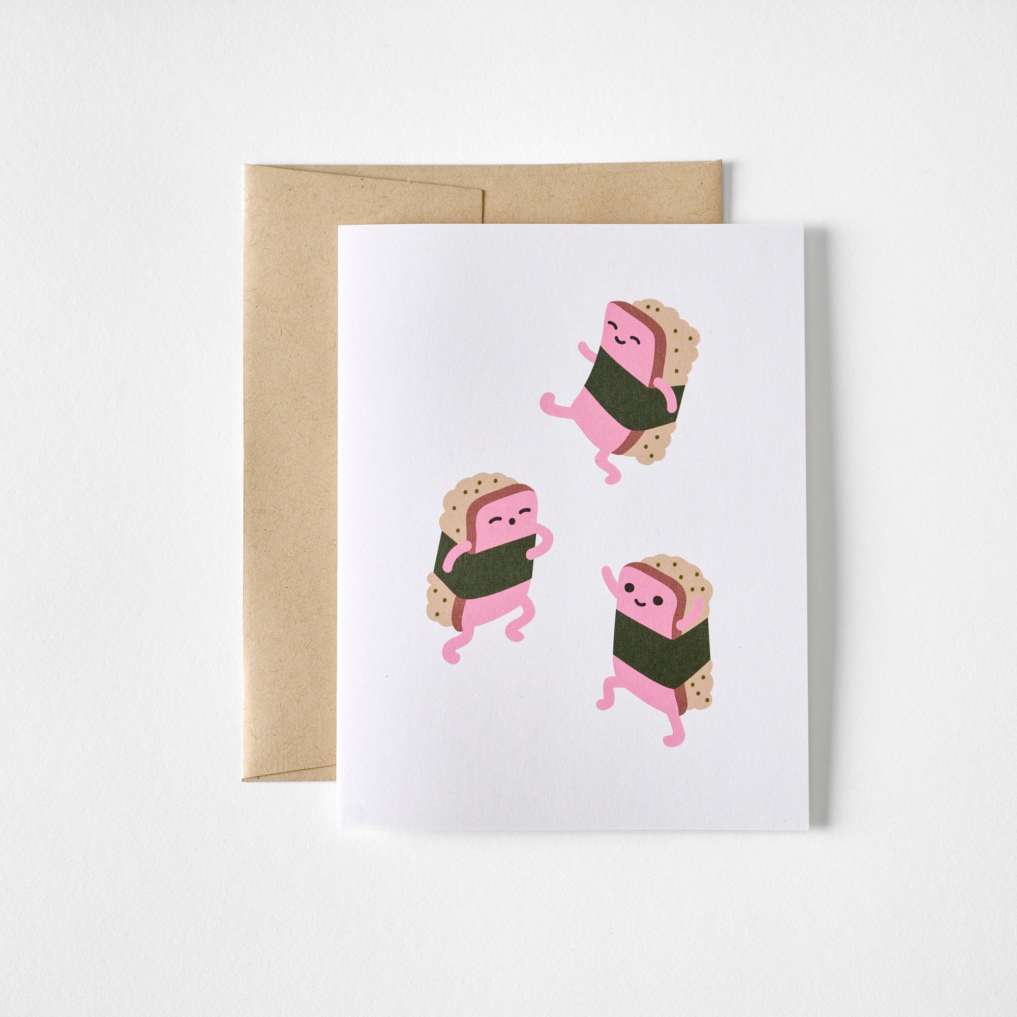Good Egg WHITE Spam Jam Greeting Card - always a.line