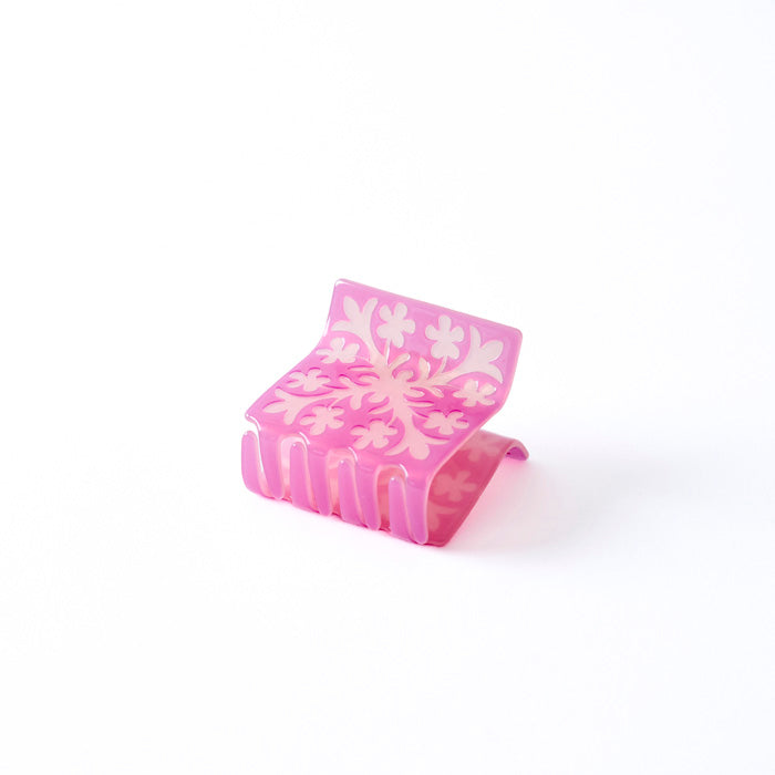 Coopmonsters Hair Clip: Hawaiian Quilt Pink - always a.line