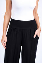 Wide Banded Waist Ankle Pant - always a.line