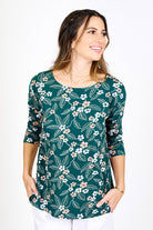 3/4 Sleeve Trapeze Top - always a.line