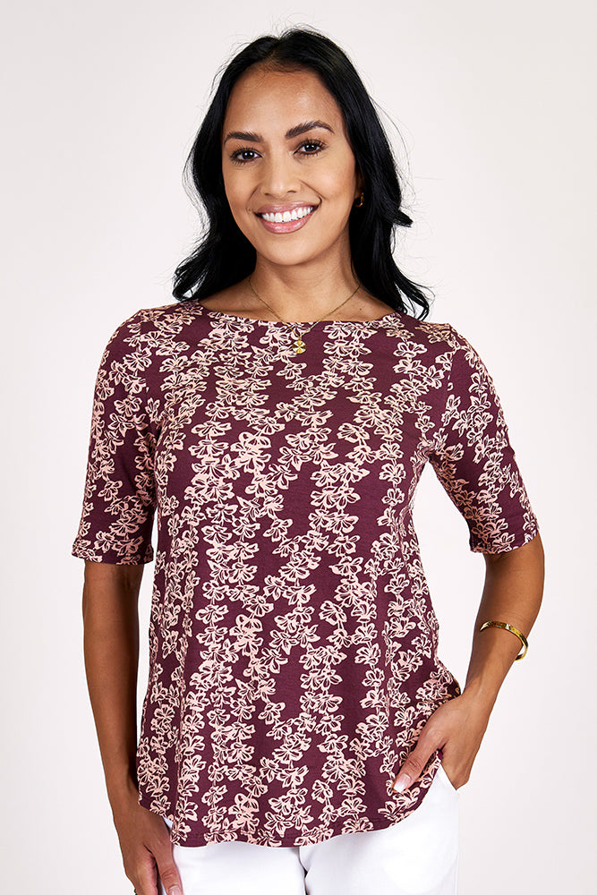 Elbow Sleeve Top - always a.line