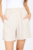 High Rise Woven Shorts - always a.line