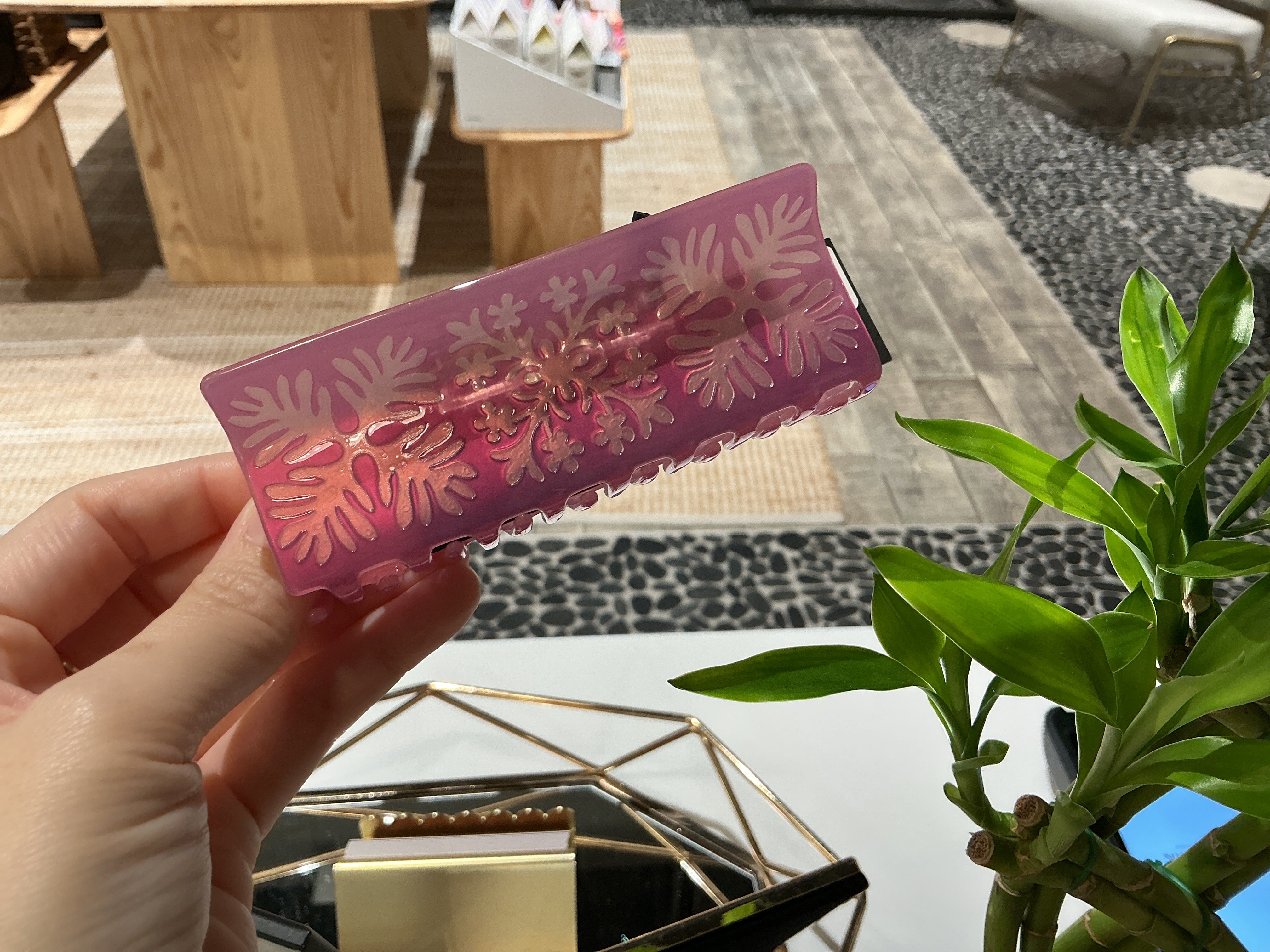 Coopmonsters Hair Clip: Da Tree Quilt Pink - always a.line